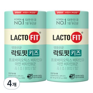 락토핏 키즈 유산균, 120g, 4개