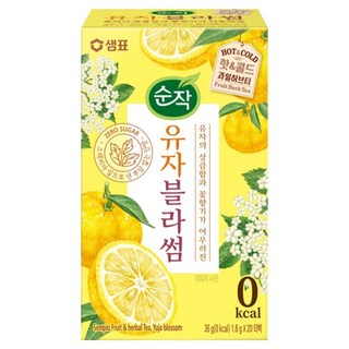 순작 유자블라썸 핫&콜드 과일허브티, 1.8g, 20개입, 1개
