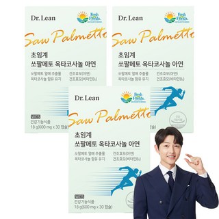 닥터린 초임계 쏘팔메토 옥타코사놀 아연 18g, 30정, 3개