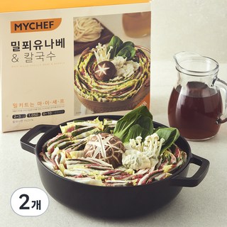 마이셰프 밀푀유나베 & 칼국수 밀키트 2~3인분, 1.05kg, 2개