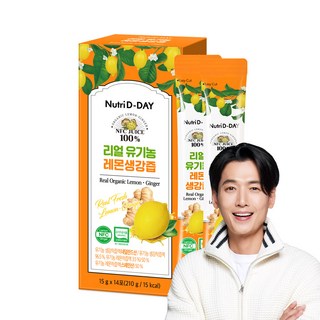 뉴트리디데이 리얼 NFC 유기농 레몬생강즙 100% 14포, 210g, 1개