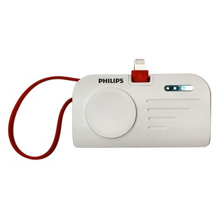 PHILIPS 飛利浦 手錶磁吸 + 多合一行動電源 Lightning, DLP2552VW, 白色