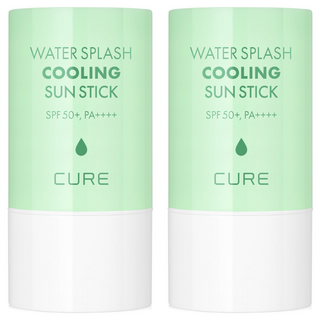 김정문알로에 라 센스 로에 큐어 워터 스플래쉬 쿨링 선스틱 SPF50+ PA++++, 23g, 2개