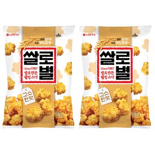 롯데제과 쌀로만든 쌀로별 고소한맛, 156g, 2개