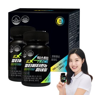 익스트림 멀티비타민 미네랄 42g, 60정, 2개