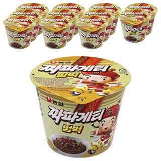 농심 짜파게티 범벅 미니 컵라면 70g, 12개 대표 이미지 - 편의점 음식 추천