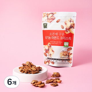 유가원 오븐에 구운 유기농 아몬드 크리스피, 6개, 60g