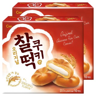 청우식품 찰떡쿠키 오리지날 10P, 215g, 2개