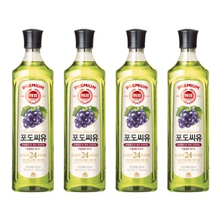 해표 포도씨유, 900ml, 4개