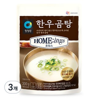 대상 청정원 호밍스 한우곰탕, 300g, 3개
