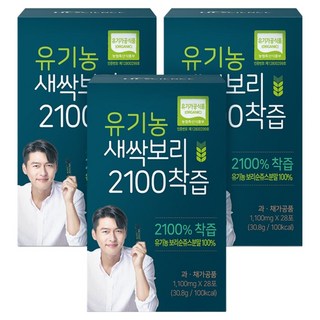 에이치엘사이언스 유기농 새싹보리 2100 착즙, 30.8g, 3개