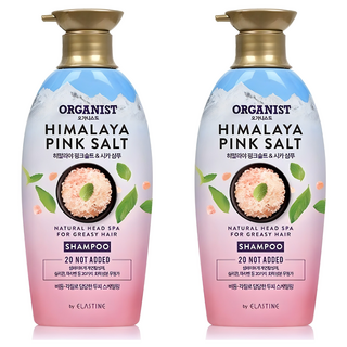오가니스트 히말라야 핑크솔트 스케일링 두피샴푸, 500ml, 2개