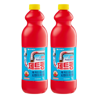 홈스타 파워액션 제트펑 배수구세정제, 1L, 2개