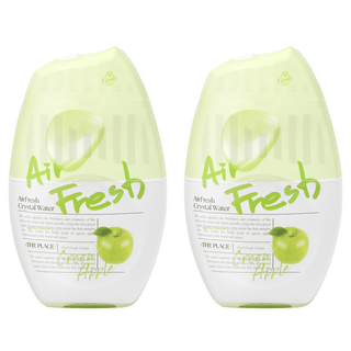 에어후레쉬 크리스탈워터 실내용 대용량 방향제 본품 그린애플향, 2개, 400ml