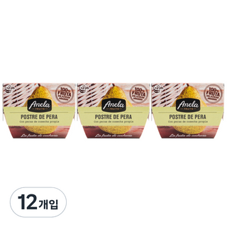 아넬라 첫시작 리얼 과일 디저트 세트, 배, 100g, 12개