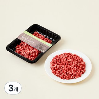 동원홈푸드 유기농 인증 소고기 다짐육 (냉장), 200g, 3개