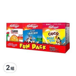 Kellogg's 家樂氏 麥片組合包, 原味玉米片, 霜淇淋玉米片, Coco Balls可可球, 6盒裝, 170g, 2組