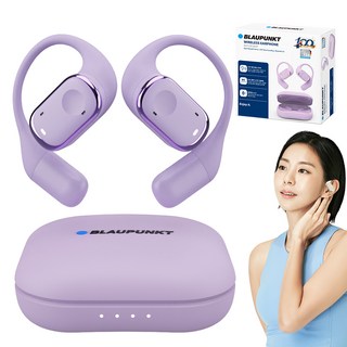 블라우풍트 AAC ENC 노이즈 캔슬링 오픈 귀걸이형 HI-FI 5.4 블루투스 이어폰, BLP-OE383P, 퍼플