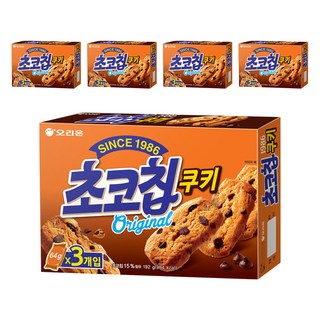오리온 초코칩쿠키, 192g, 5개