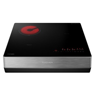 쿠첸 SMART 하이브리드 레인지 3구 + 스탠드 케이스 150mm 방문설치, CIR-C3S3410DSBE, 프리스탠딩