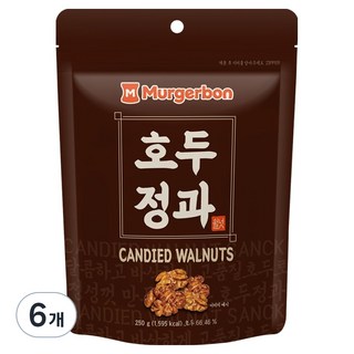 머거본 호두정과, 250g, 6개