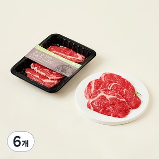 유기농 호주산 소고기 등심 구이용 (냉장), 250g, 6개