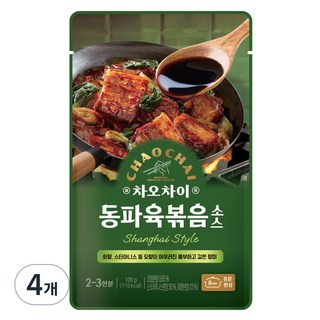차오차이 동파육볶음 소스, 100g, 4개