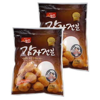 청은에프엔비 감자전분 국산, 1kg, 2개