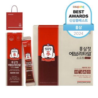 정관장 홍삼정 에브리타임 소프트 + 쇼핑백 세트, 300ml, 1개_정관장로 시작하는 건강한 식품관리 라이프