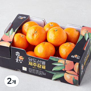 귤탐 당도선별 12brix 감귤, 2kg, 2개