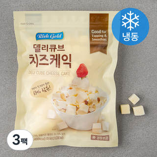 리치골드 델리큐브 치즈케익 (냉동), 3개