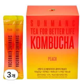 선망 복숭아 콤부차, 5g, 30개입, 3개