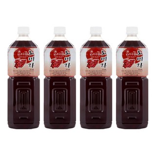 참다음 오미자 농축액, 1.5L, 4개