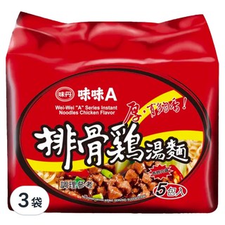 味丹 味味A 排骨雞湯麵, 15包