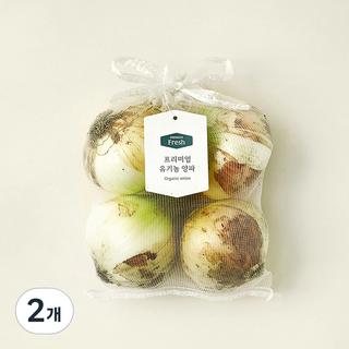 프리미엄 유기농 양파, 800g, 2개