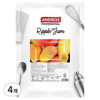 안드로스 망고 리플잼, 1kg, 4개