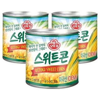 오뚜기 스위트콘 통조림, 340g, 3개