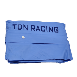 TDN RACING 斜開速穿雨衣，斜襟導流，急速穿脫, 2XL, 天藍色
