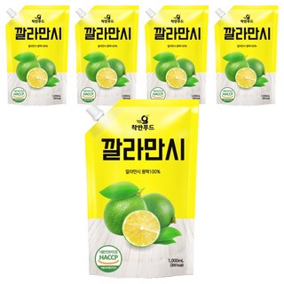 착한푸드 깔라만시 원액, 1L, 5개