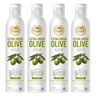 해표 압착올리브유, 250ml, 4개