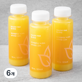 올가니카 헬시파인 과채주스, 190ml, 6개