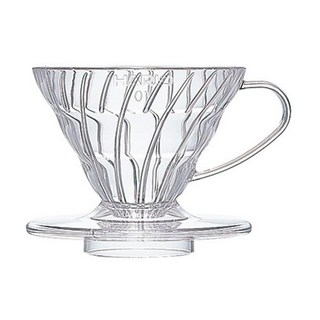 HARIO 好璃奧 V60透明01樹脂濾杯, 1個, 單件