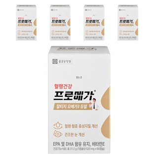 프로메가 알티지 오메가3 듀얼, 60정, 5개