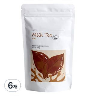 베오베 밀크티 파우더, 500g, 6개