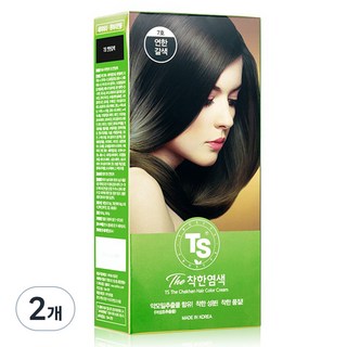 TS 착한염색 염모제 7호 연한갈색