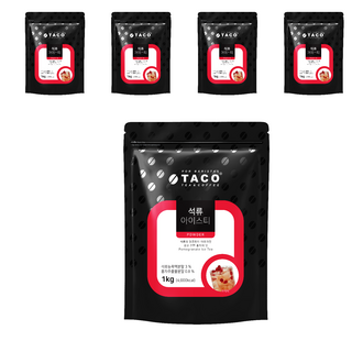 타코 석류 아이스티 파우치, 1kg, 1개입, 5개, 1kg