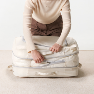 프랑떼 압축파우치 사용 모습