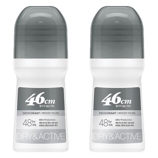 온더바디 46cm 나이아신아마이드 롤온 데오드란트 우디 머스크향, 75ml, 2개