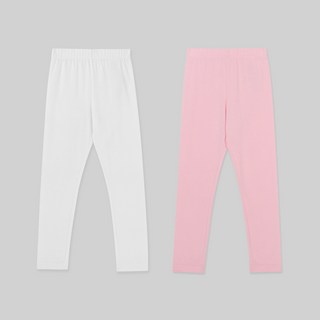 롤리트리 아동용 9부 면스판 베이직 레깅스 2p