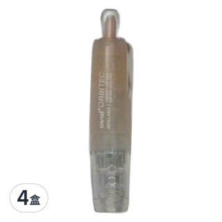 oval 歐文 按鍵修正帶 霧透系列 QSR-506，5mmx6m，10個, 霧杏, 4盒